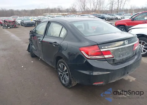 2013 Honda Civic Ex z USA, uszkodzony, nr VIN 19XFB2F87DE029943